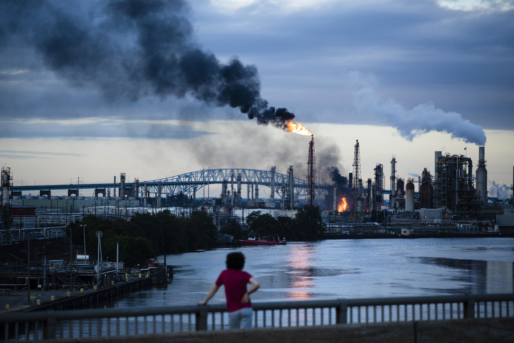 Refinery fire